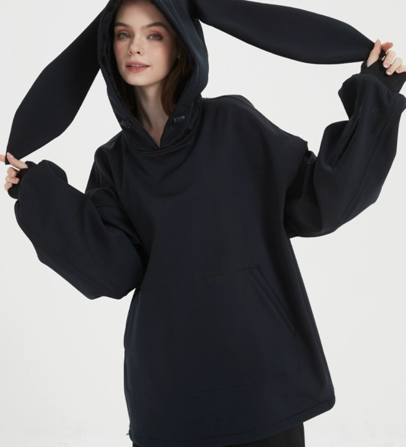 Ski Wear Waterproof Snow Bunny Hoodie -Unisex
