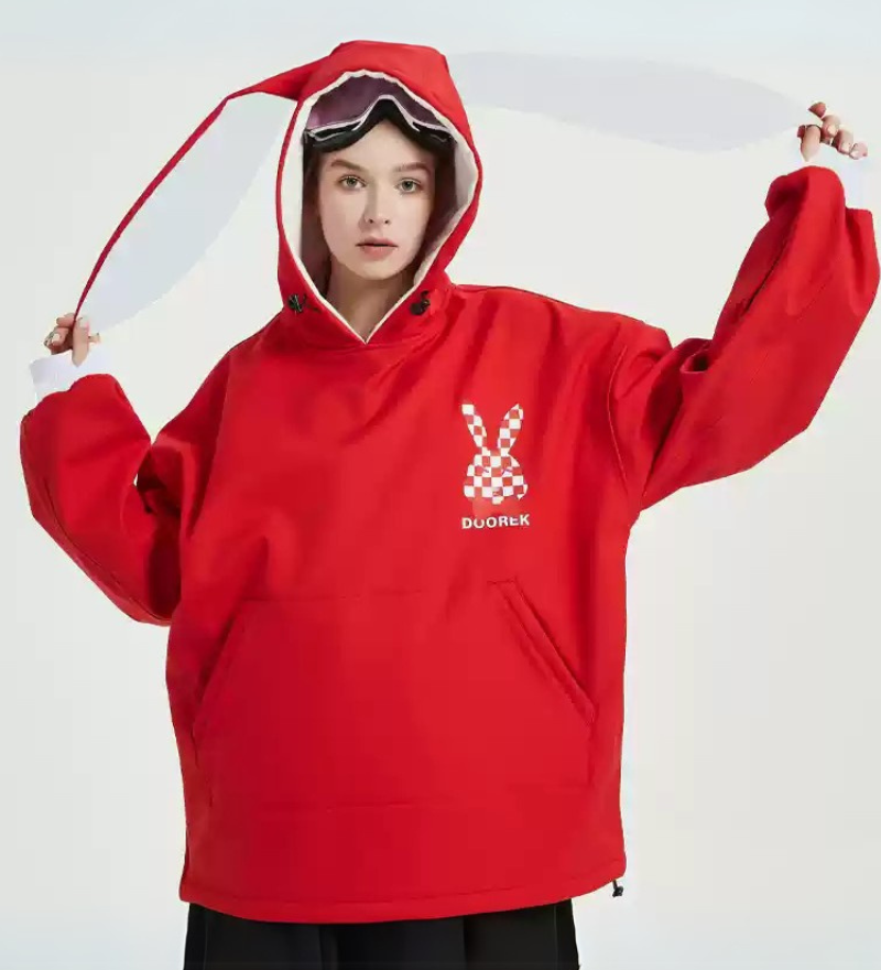Ski Wear Waterproof Snow Bunny Hoodie -Unisex