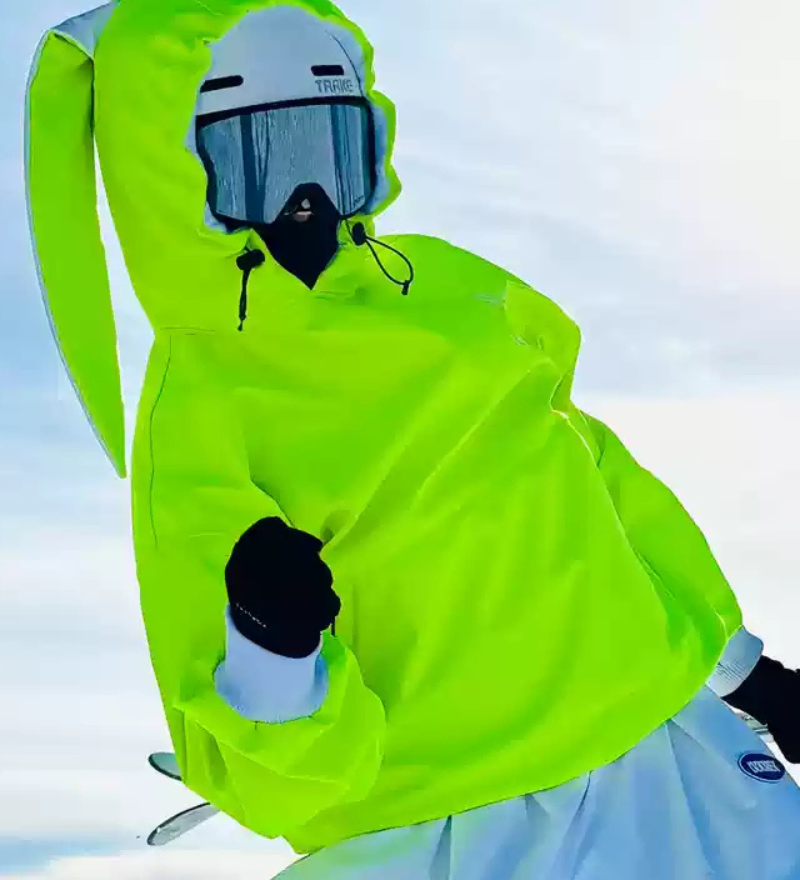 Ski Wear Waterproof Snow Bunny Hoodie -Unisex