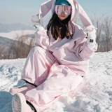 Ski Wear Waterproof Snow Bunny Hoodie -Unisex