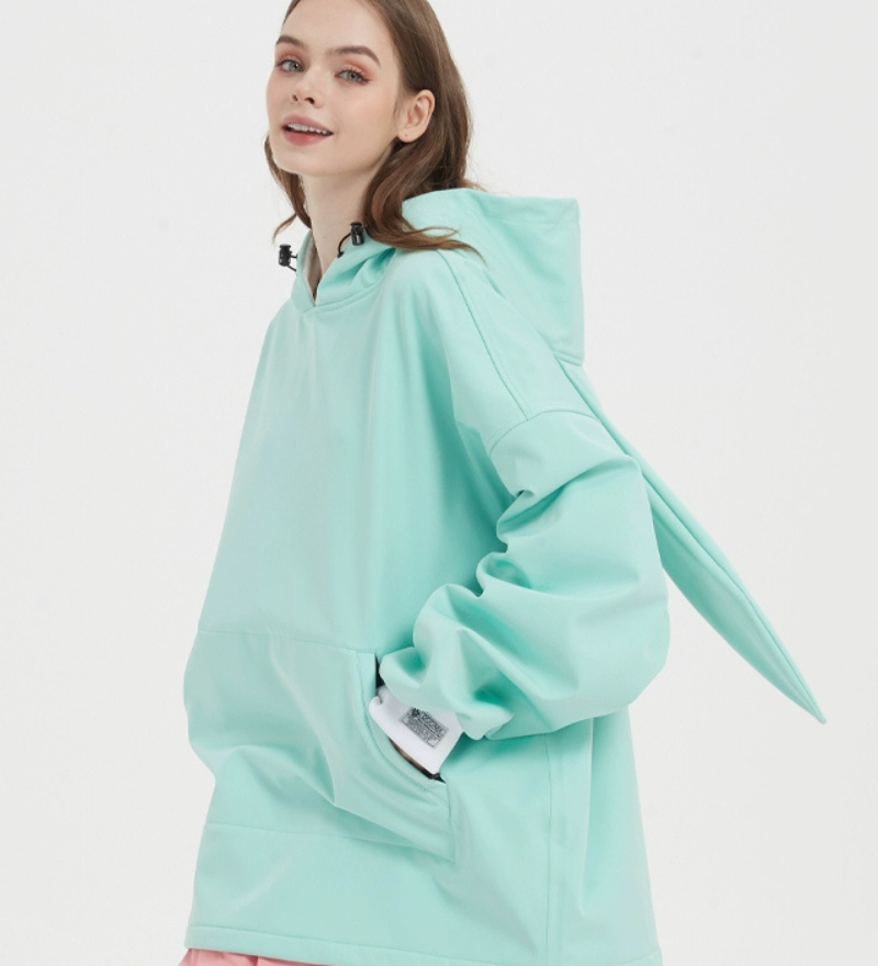 Ski Wear Waterproof Snow Bunny Hoodie -Unisex