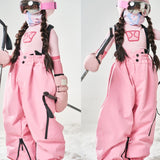 Ski Wear Snowboard 3L Thick Kids Ski Bibs