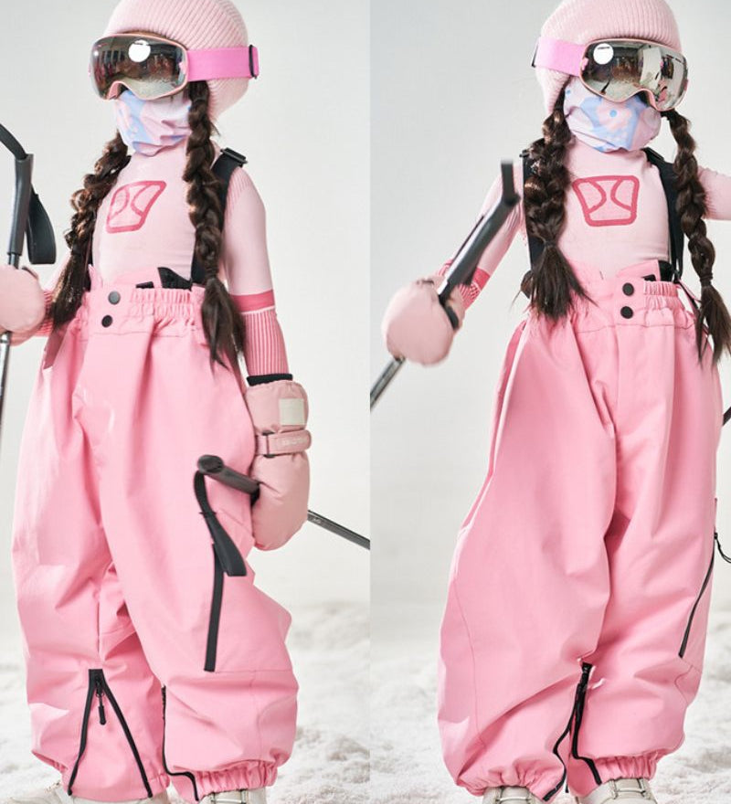 Ski Wear Snowboard 3L Thick Kids Ski Bibs