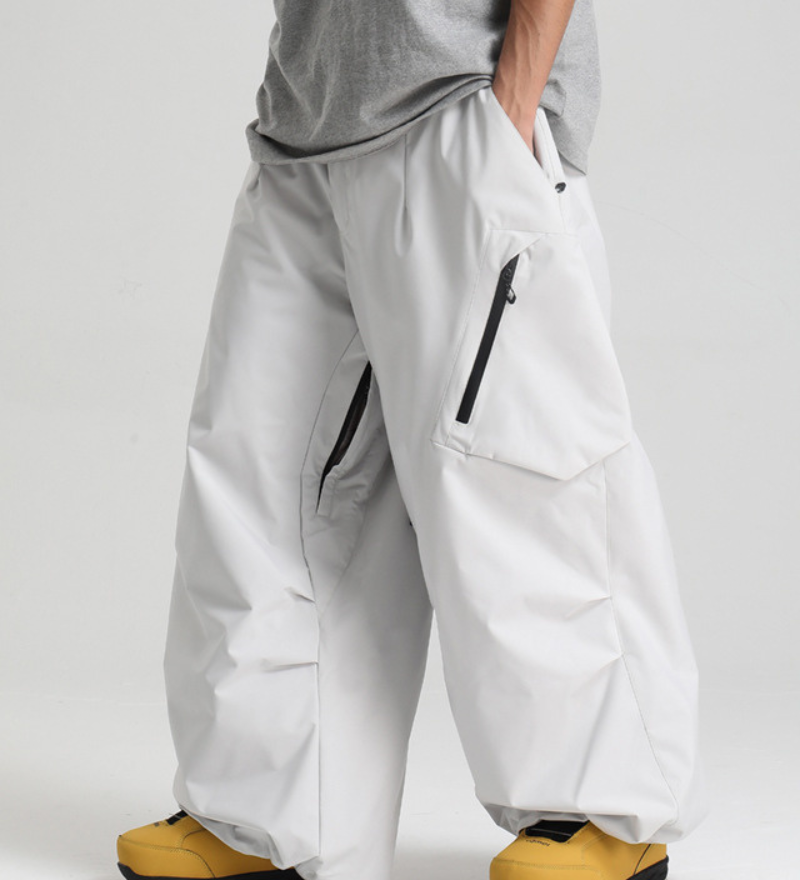 Ski Wear Snowboard Gear Cargo Baggy Snow Pants -Unisex