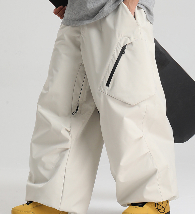 Ski Wear Snowboard Gear Cargo Baggy Snow Pants -Unisex