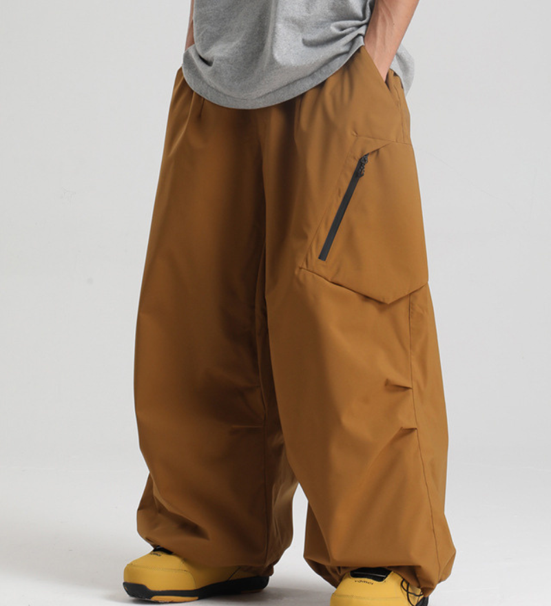 Ski Wear Snowboard Gear Cargo Baggy Snow Pants -Unisex