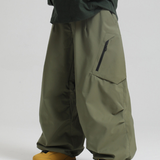 Ski Wear Snowboard Gear Cargo Baggy Snow Pants -Unisex