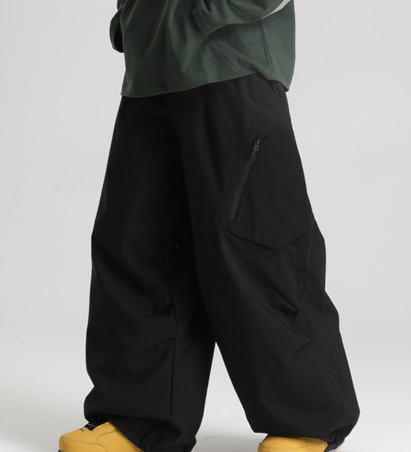 Ski Wear Snowboard Gear Cargo Baggy Snow Pants -Unisex