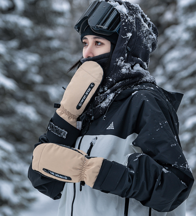 Ski Wear Snowboard Waterproof Dual-Layer Ski Gloves