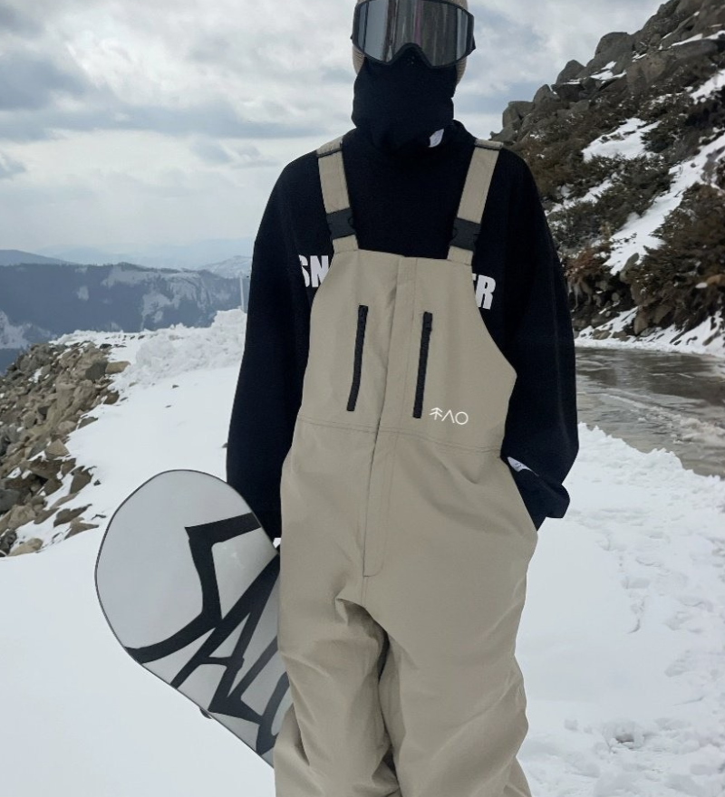 Ski Wear Snowboarding 3L Waterproof Ski Bibs -Unisex