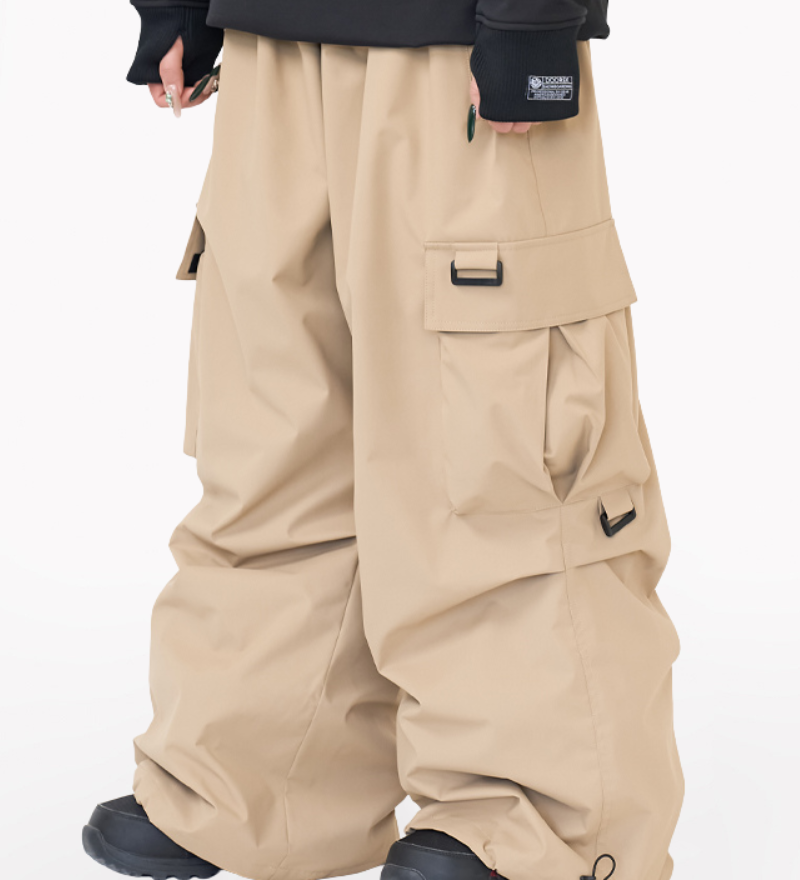 Ski Wear 3L Baggy Cargo Snow Pants - Unisex