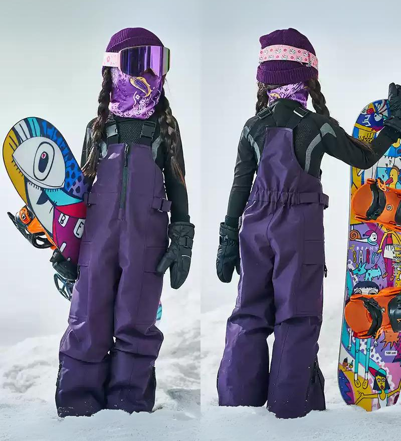 Ski Wear Waterproof Reflective Kids Snow Suit Jacket&Bibs (Single Unit Available)