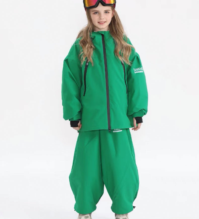 Ski Wear Waterproof Rabbit Ears Kids Snow Suit