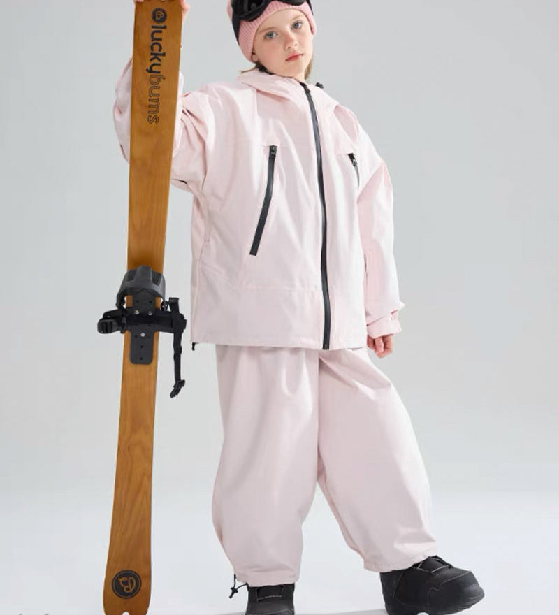 Ski Wear Waterproof Rabbit Ears Kids Snow Suit