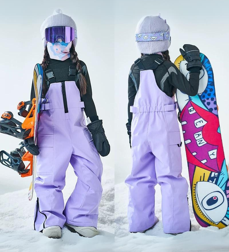 Ski Wear Waterproof Reflective Kids Snow Suit Jacket&Bibs (Single Unit Available)