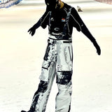 Ski Wear Waterproof Tie-Dye Snow Suit -Unisex (Single Unit Available)