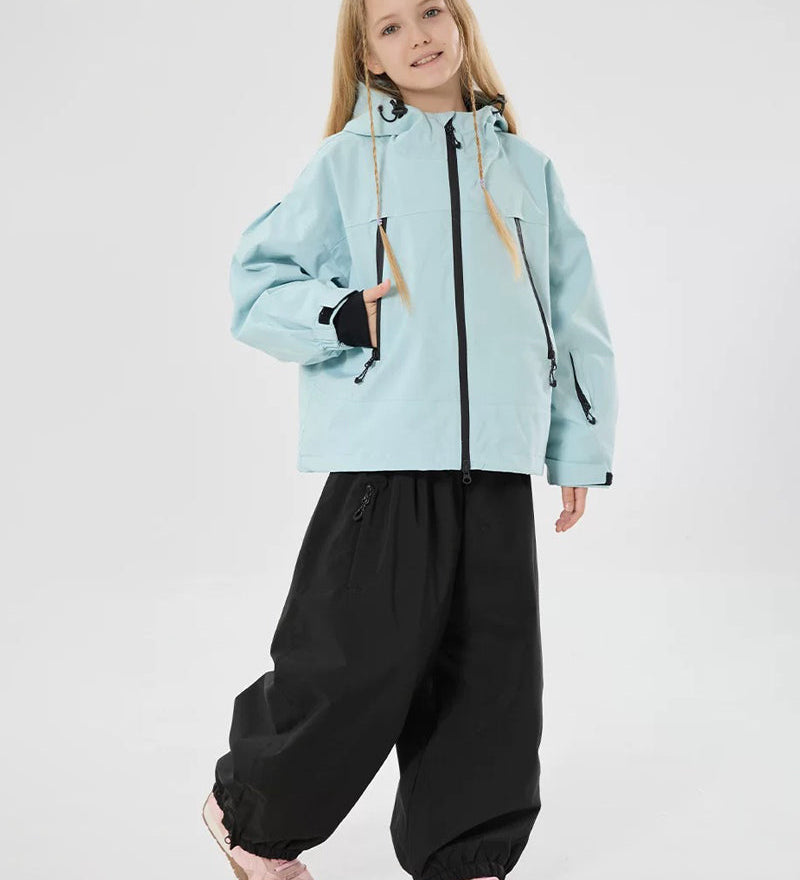 Ski Wear Windproof Rabbit Ears Kids Snow Suit