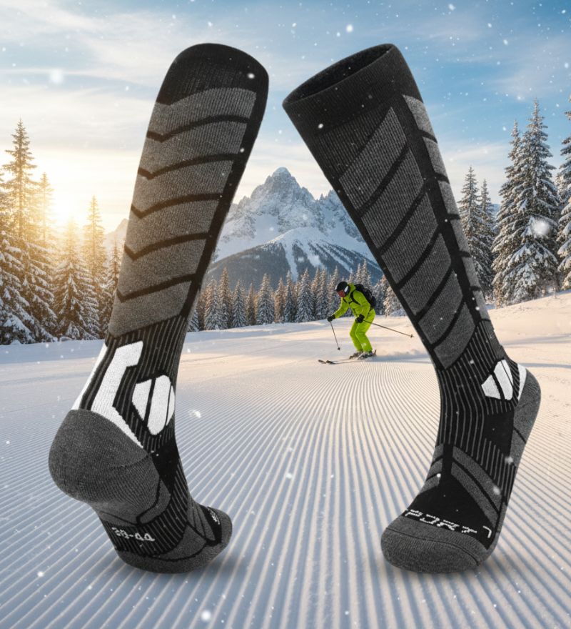 Ski Wear Winter Professional Unisex Wool Ski & Snow Socks