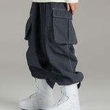 Ski Wear Snowboarding Denim Cargo Snow Pants -Unisex