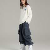 Ski Wear Snowboarding Denim Cargo Snow Pants -Unisex