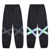 Ski Wear Neon Reflective Baggy Snow Pants -Unisex