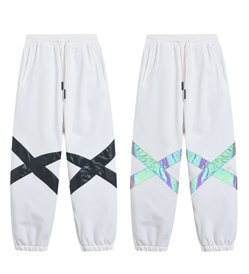 Ski Wear Neon Reflective Baggy Snow Pants -Unisex