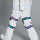 Ski Wear Neon Reflective Baggy Snow Pants -Unisex
