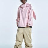 Ski Wear Outdoor Adorable Bunny Ears Warm Hoodie -Unisex