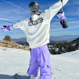 Ski Wear Snowboard Gear Reflective Stripe Ski Bibs - Unisex