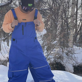 Ski Wear Snowboard Gear Reflective Stripe Ski Bibs - Unisex