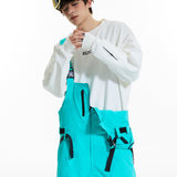 Ski Wear Snowboard Gear Reflective Stripe Ski Bibs - Unisex