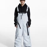 Ski Wear Snowboard Gear Reflective Stripe Ski Bibs - Unisex