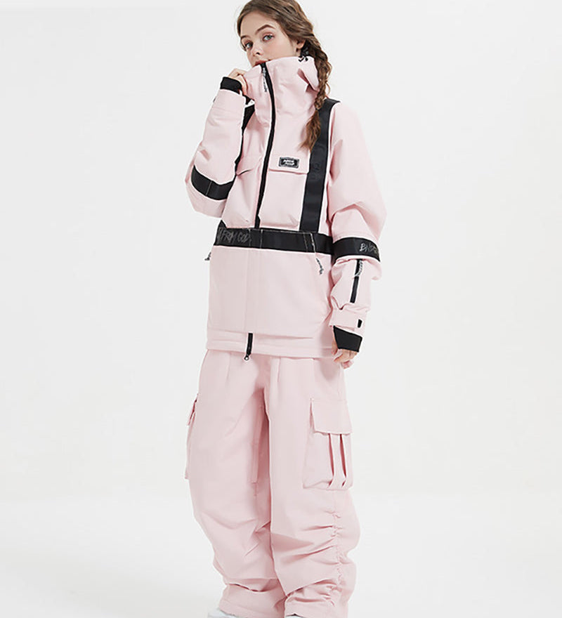Ski Wear Snowboard Outfit Unisex Cargo Snow Suit -Women's