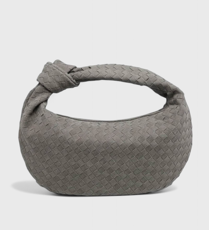 Lila Srednja Torba Woven s Detaljem Čvora