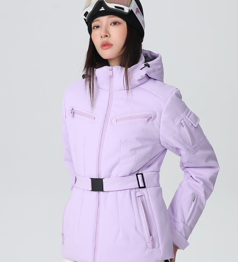 Ski Wear Stretch Fabric Slim Fit Ski Jacket -Women's