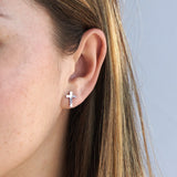 Santa Teresa Cross Stud Earrings