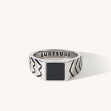 Porto Santo Signet Ring with Black Onyx