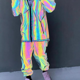 Techwear Colorful Reflective Pants