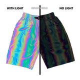 Techwear Rave Clothing Reflective Shorts