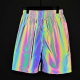 Techwear Rave Clothing Reflective Shorts