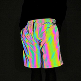 Techwear Rave Clothing Reflective Shorts