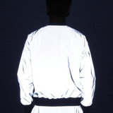 Techwear Silver Reflective Flight Jacket