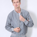 Techwear Silver Reflective Flight Jacket