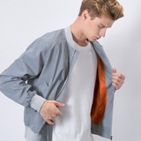 Techwear Silver Reflective Flight Jacket