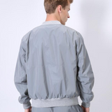 Techwear Silver Reflective Flight Jacket