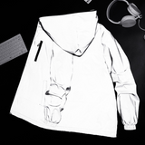 Techwear Silver Reflective Jacket