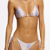 EBONI Zebra Haze - Tie Side Bikini Bottoms