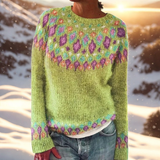 Matilda – Udoban pleteni pulover s Fair Isle detaljima