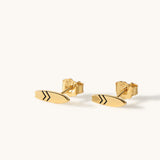 Waxed Stud Earrings