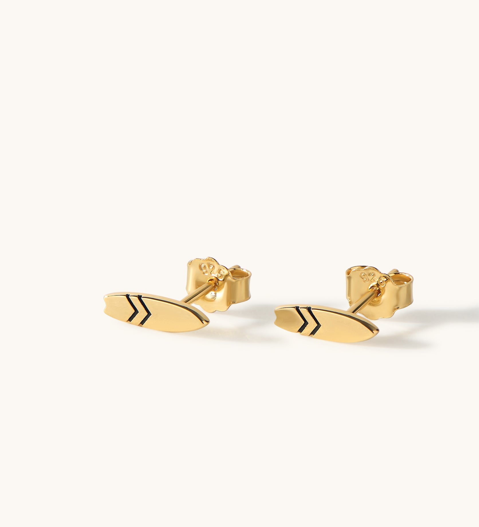 Waxed Stud Earrings
